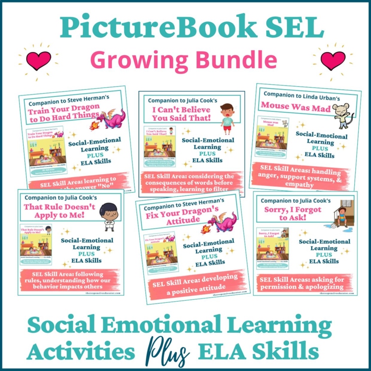SEL Read Alouds Character Education Book Activities Read Aloud Activities