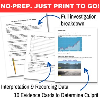 Climate Change and Global Warming Mystery – Human Impact Detective | SUB PLAN, image 3
