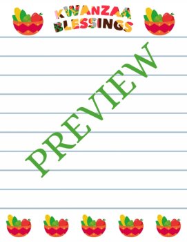 Share Kwanzaa Blessings Stationery | Inspire Writing & Celebrate Heritage!, image 3