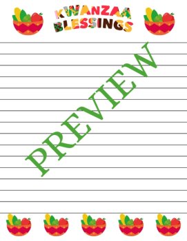 Share Kwanzaa Blessings Stationery | Inspire Writing & Celebrate Heritage!, image 4