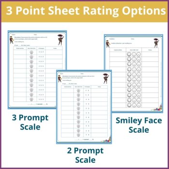 Dia de los Muertos Student Behavior Point Sheet Daily Behavior Goal Data Chart, image 2