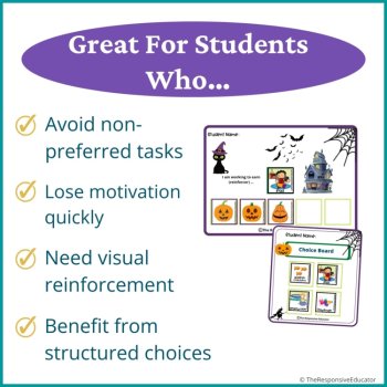 Halloween Student Behavior Token Board I Am Working For Reward System, image 3