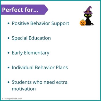 Halloween Student Behavior Token Board I Am Working For Reward System, image 4