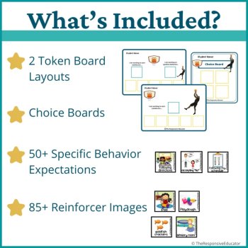 Basketball Student Behavior Token Board I Am Working For Reward System, image 2