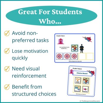 Superheroes Student Behavior Token Board I Am Working For Reward System, image 3