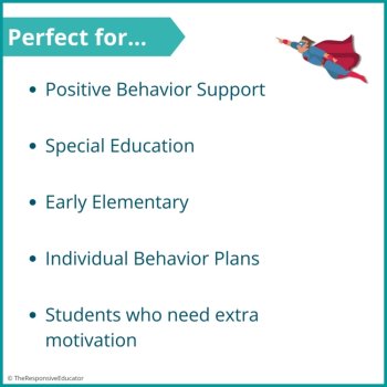 Superheroes Student Behavior Token Board I Am Working For Reward System, image 4