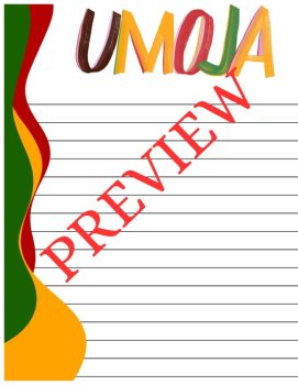 Celebrate Heritage & Unity! Happy Kwanzaa! 18-Page Printable Stationery Papers, image 4