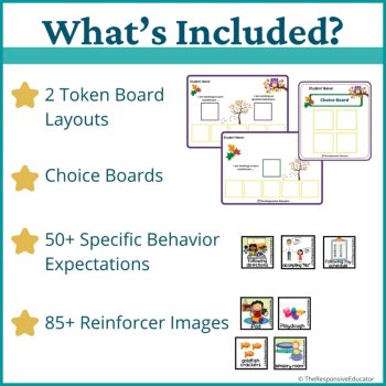 Autumn Student Behavior Token Board I Am Working For Reward System, image 2