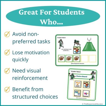 Football Student Behavior Token Board I Am Working For Reward System, image 3