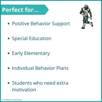 Football Student Behavior Token Board I Am Working For Reward System, image 4