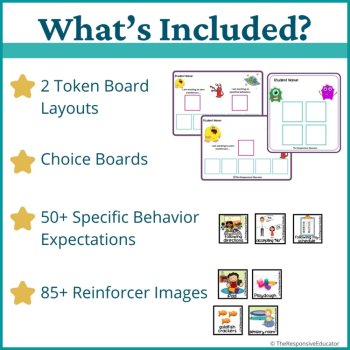 Aliens Student Behavior Token Board I Am Working For Reward System, image 2