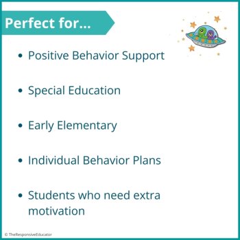 Aliens Student Behavior Token Board I Am Working For Reward System, image 4