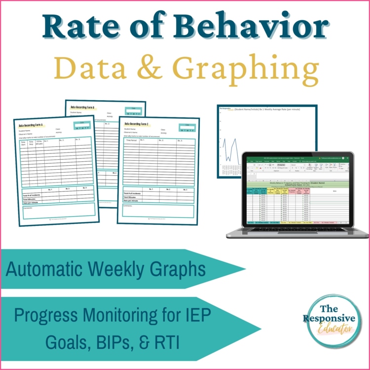 Rate Behavior Tracking Sheet One Student Behavior Tracker & Graphing