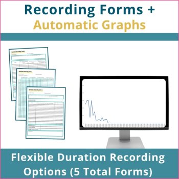 Duration Behavior Tracking Sheet One Student & IEP Behavior Graphing, image 2