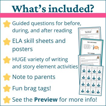 Sorry I Forgot to Ask Book SEL Character Education Read Aloud Activities, image 2