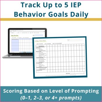 Daily Behavior Chart Behavior Goals Data Tracking Sheet & Graphing, image 3