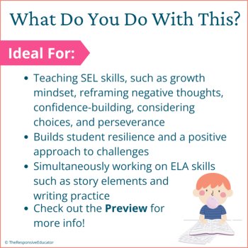 Bubble Gum Brain Book Read Aloud SEL Flexible Thinking Worksheets and Activities, image 4