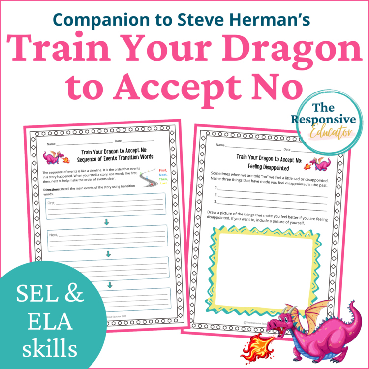 Train Your Dragon to Accept No Book Character Education Read Aloud Activities