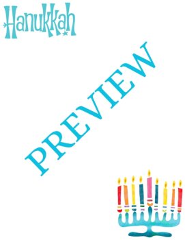 Hanukkah/Chanukkah Bliss! 18-Page Printable Stationery Pages (Lined/Unlined), image 2
