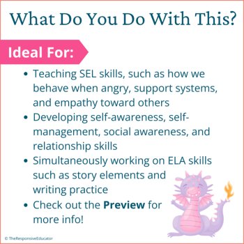 Train Your Angry Dragon Book SEL Character Education Read Aloud Activities, image 4