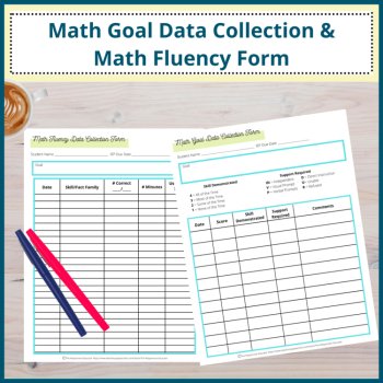 Academic IEP Data Collection Sheets, IEP Goals and Objectives Tracking, image 3