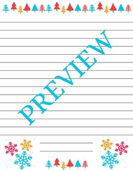 Reindeer & Road Trips Christmas Stationery Collection (Color/B&W-Lined/Unlined), image 4