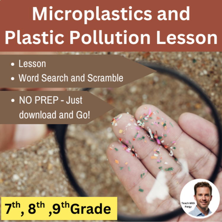 Microplastics & Plastic Pollution Lesson | 7th, 8th, 9th Grade | Human Impact