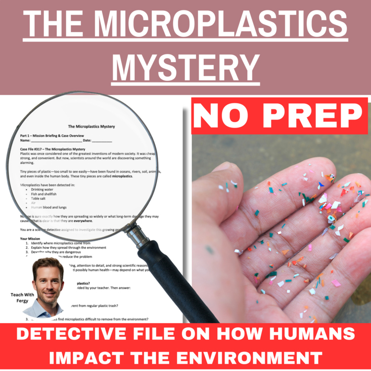 Microplastics Mystery – Human Impact Detective on Plastic Pollution | SUB PLAN
