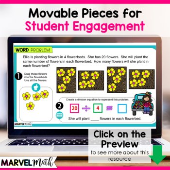 3rd Grade Intro to Division - Introducing Division with a Digital Activity, image 4
