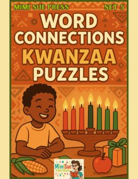 10 Kwanzaa Word Connections Puzzles SET 5 (Holiday/Party Game), image 2