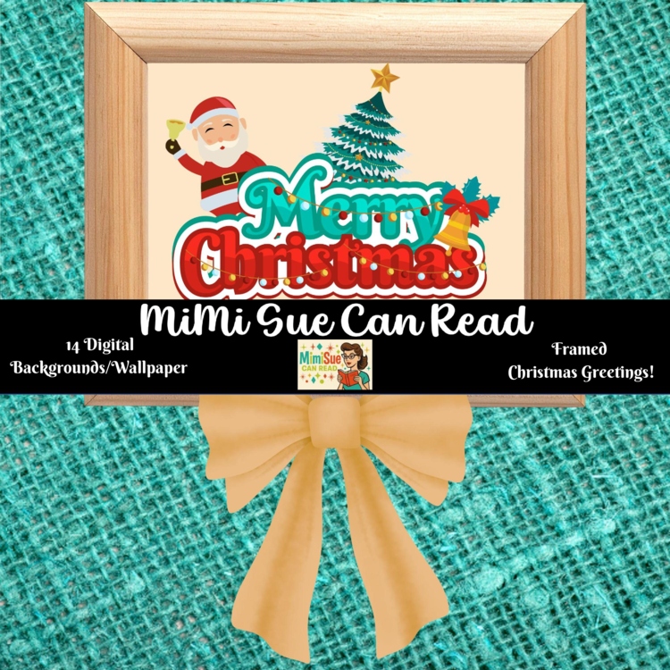 Framed Christmas Greetings 14 Digital Wallpapers/Backgrounds 300 dpi