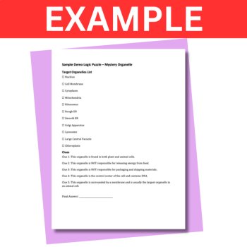 Cell Organelles Logic Puzzle - Determine the Mystery Organelle Activity, image 4