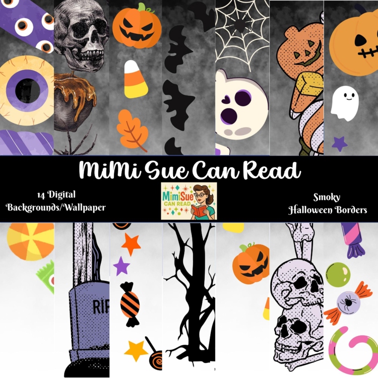Smoky Halloween Borders 14 Digital Wallpapers/Backgrounds (300 dpi)