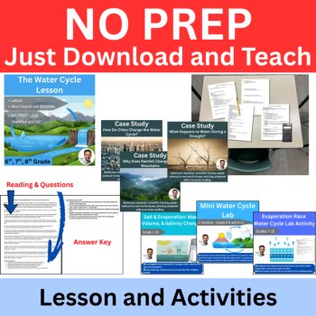 The Water Cycle Bundle - Lesson, Worksheets, & Activities | Hydrologic Cycle, image 2