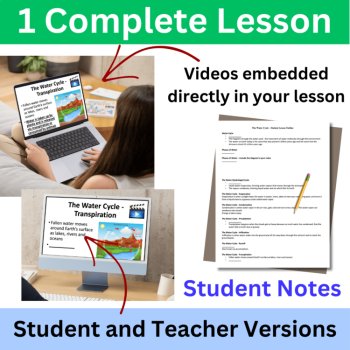 The Water Cycle Bundle - Lesson, Worksheets, & Activities | Hydrologic Cycle, image 3