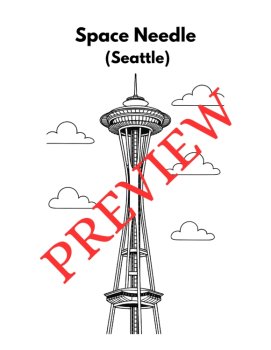 38 Washington State Symbols Coloring Pages (Words & Pictures), image 3