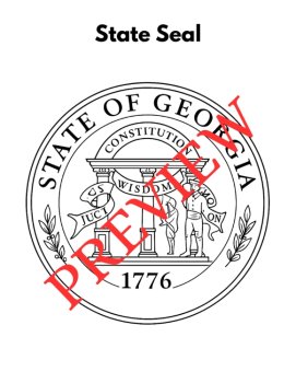 46 Georgia State Symbols Coloring Pages (Words & Pictures), image 2