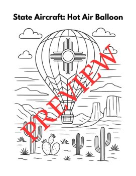 44 New Mexico State Symbols Coloring Pages (Words & Pictures), image 3