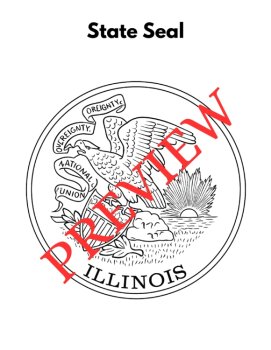 42 Illinois State Symbols Coloring Pages (Words & Pictures), image 2