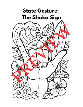 45 Hawaii State Symbols Coloring Pages (Words & Pictures), image 3