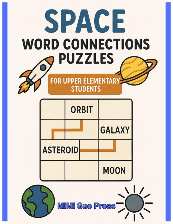 3 Space Word Connections Puzzles (Upper Elementary)
