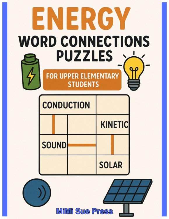 3 Energy Word Connections Puzzles (Upper Elementary)