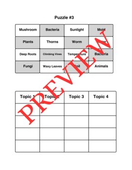 3 Organisms & Environments Word Connections Puzzles (Upper Elementary), image 2