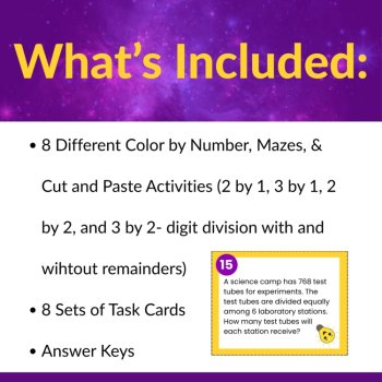 Differentiated Long Division Activities Bundle | Grades 4 and 5, image 2