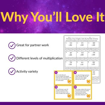Leveled Multi-Digit Multiplication Activities Bundle Grades 3, 4, and 5, image 3