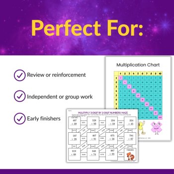 Leveled Multi-Digit Multiplication Activities Bundle Grades 3, 4, and 5, image 4