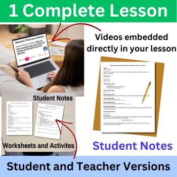 Newton's 3rd Law of Motion Lesson, Worksheets, Activities Bundle | 6th, 7th, 8th, image 3