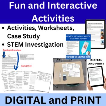 Newton's 3rd Law of Motion Lesson, Worksheets, Activities Bundle | 6th, 7th, 8th, image 4