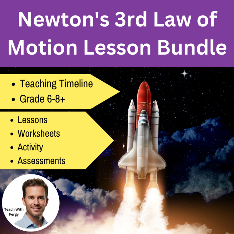 Newton's 3rd Law of Motion Lesson | 6th, 7th, 8th Grade | Action-Reaction Forces