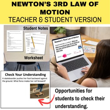 Newton's 3rd Law of Motion Lesson | 6th, 7th, 8th Grade | Action-Reaction Forces, image 2